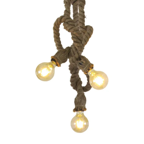LAMPADA A FUNE BARCA 3 LUCI
