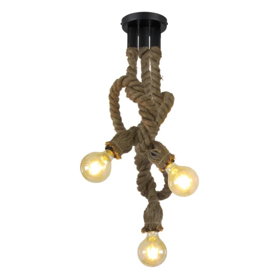 LAMPADA A FUNE BARCA 3 LUCI 2