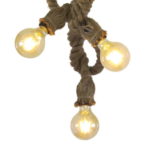 LAMPADA A FUNE BARCA 3 LUCI