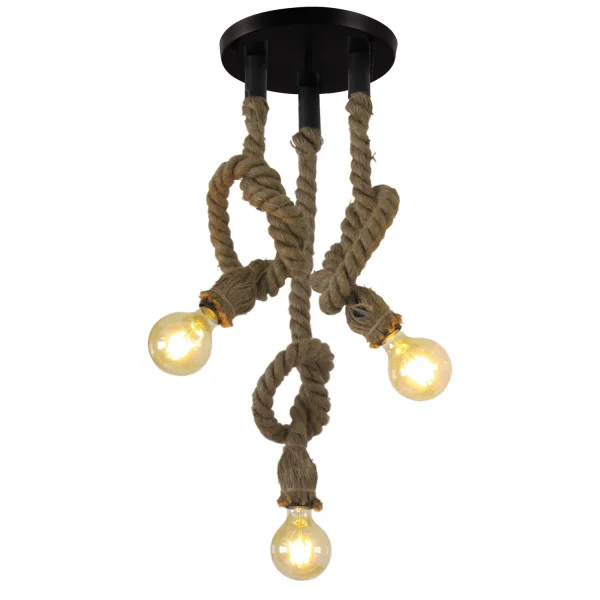 LAMPADA TETTO CORDA BARCA 3 LUCI
