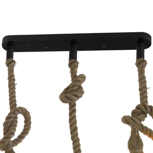 LAMPADA A SOFFITTO 3 LUCI A FUNE BARCA