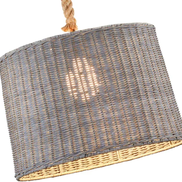 MANDY SOFFITTO LAMPADA RATTAN CORDA