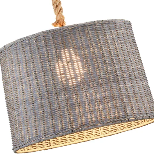 MANDY SOFFITTO LAMPADA RATTAN CORDA