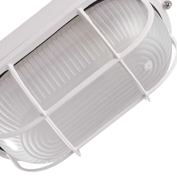 APPLICARE ESTERNO BIANCO GRIGLIA OVALE