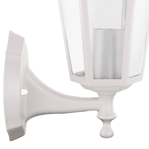 BIANCO ESTERNO ESAGONALE APPLIQUE E27 BIANCO ESTERNO ESAGONALE APPLIQUE E27