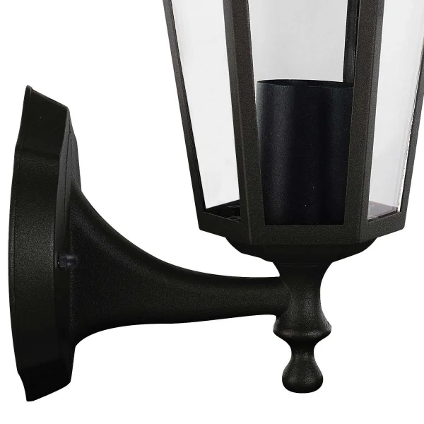 NERO ESTERNO ESAGONALE APPLIQUE E27