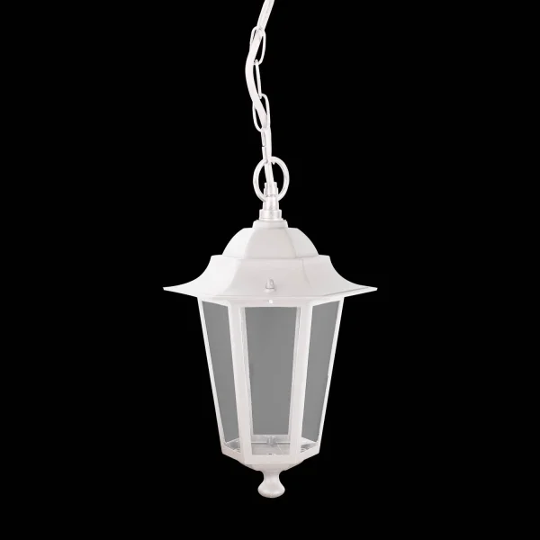 LAMPADA A SOSPENSIONE ESTERNA ESAGONALE BIANCA