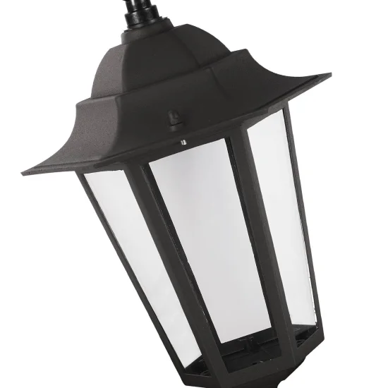 LAMPADA A SOSPENSIONE ESTERNA ESAGONALE NERA 2