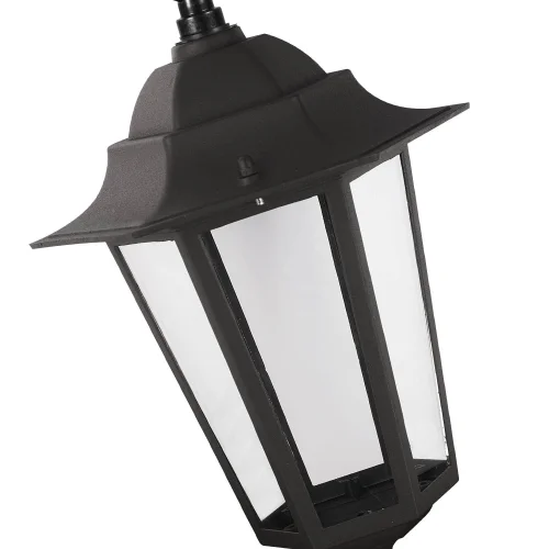 LAMPADA A SOSPENSIONE ESTERNA ESAGONALE NERA