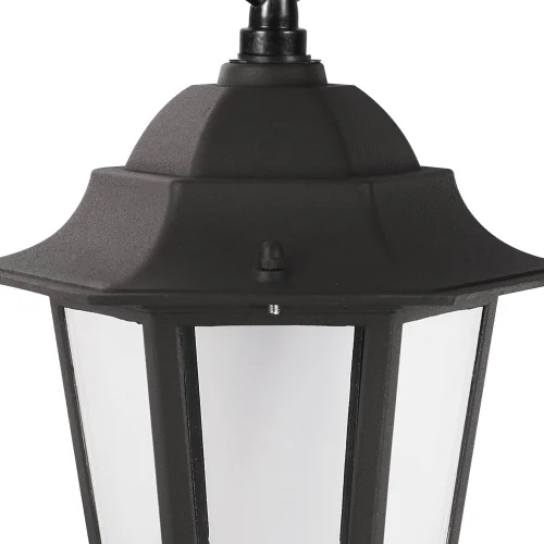 LAMPADA A SOSPENSIONE ESTERNA ESAGONALE NERA