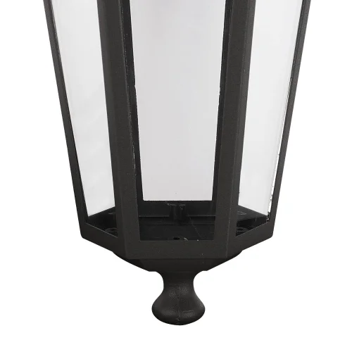 LAMPADA A SOSPENSIONE ESTERNA ESAGONALE NERA