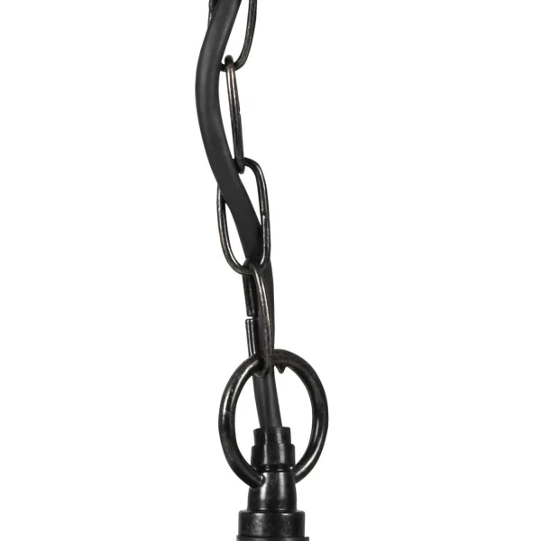 LAMPADA A SOSPENSIONE ESTERNA ESAGONALE NERA