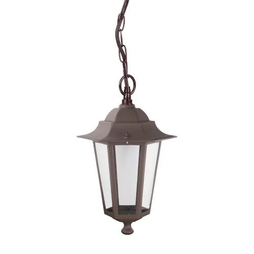 LAMPADA A SOSPENSIONE ESTERNA RUGGINE MARRONE ESAGONALE