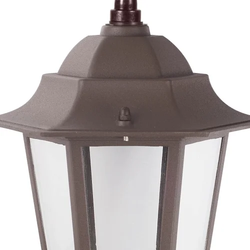 LAMPADA A SOSPENSIONE ESTERNA RUGGINE MARRONE ESAGONALE