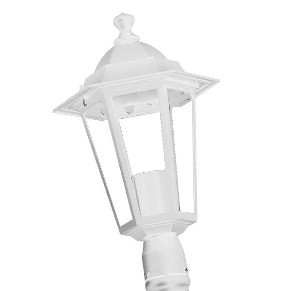 LAMPADA BIANCA ESAGONALE ESTERNA DEL PIEDE