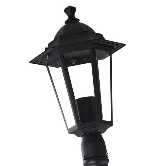 LAMPADA DA PIEDE ESTERNO ESAGONALE NERA 2