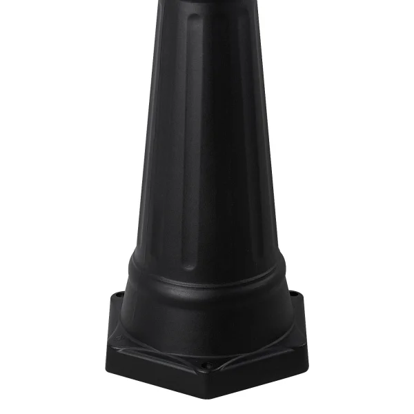 LAMPADA DA PIEDE ESTERNO ESAGONALE NERA