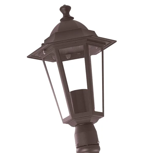 LANTERNA PIEDE ESTERNO RUGGINE MARRONE ESAGONALE