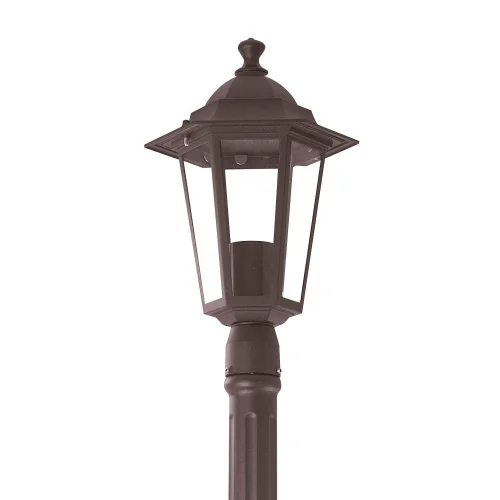 LANTERNA PIEDE ESTERNO RUGGINE MARRONE ESAGONALE