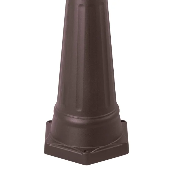 LANTERNA PIEDE ESTERNO RUGGINE MARRONE ESAGONALE