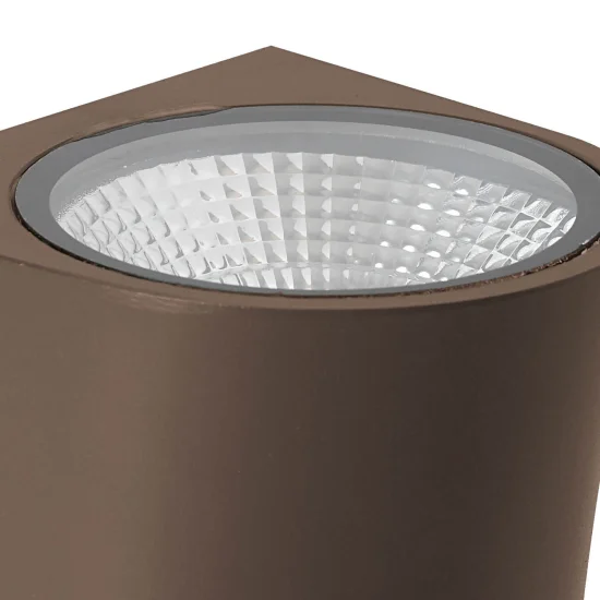 APPLICARE MASSAGGIATI LED ESTERNI 10W 4000K OSSIDO MARRONE 2