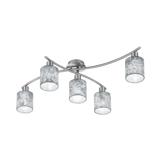SOFFITTO SOFFITTO 5 LUCI IN ARGENTO PICCOLO
