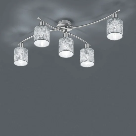 SOFFITTO SOFFITTO 5 LUCI IN ARGENTO PICCOLO 2