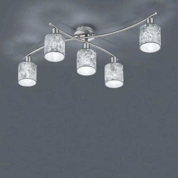 SOFFITTO SOFFITTO 5 LUCI IN ARGENTO PICCOLO