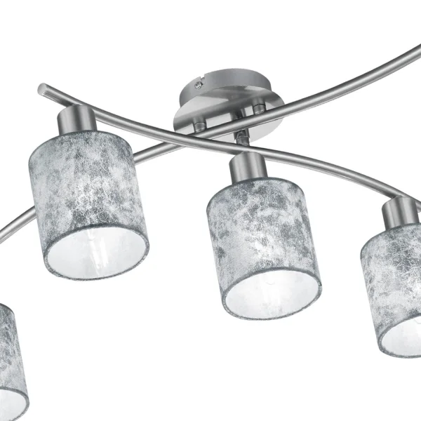 SOFFITTO SOFFITTO 5 LUCI IN ARGENTO PICCOLO