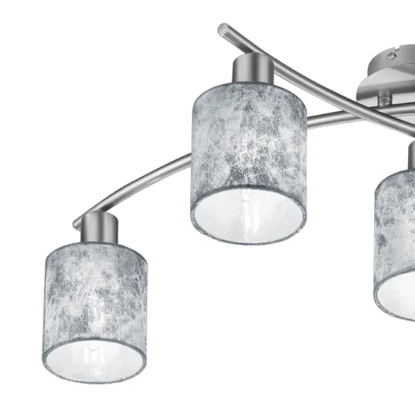 SOFFITTO SOFFITTO 5 LUCI IN ARGENTO PICCOLO