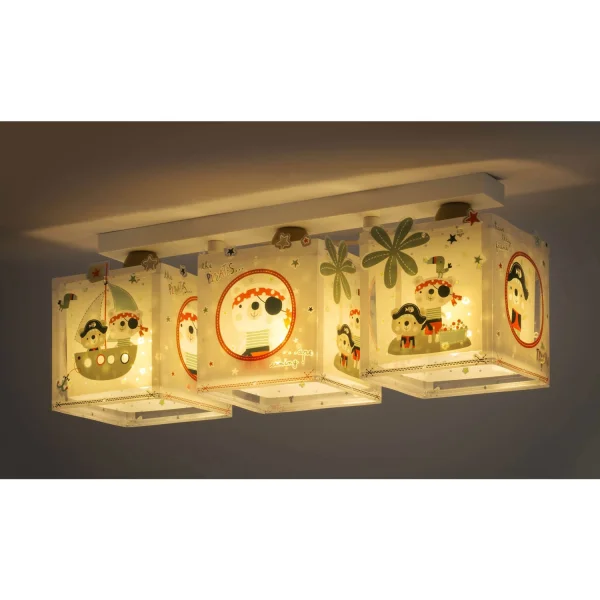 SOFFITTO PER BAMBINI 3 LUCI PIRATI