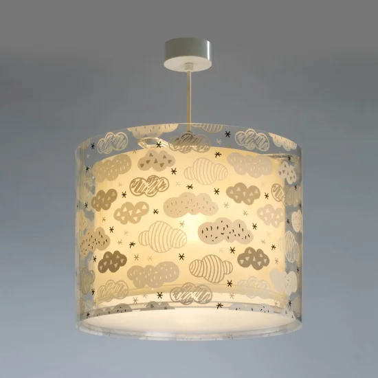 LAMPADA PER BAMBINI NUVOLE GRIGIO DALBER 2