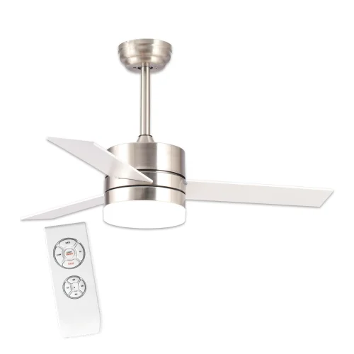 VENTILATORE SOFFITTO HA PORTATO LORENZO 16W 3 PALE DI NICHEL