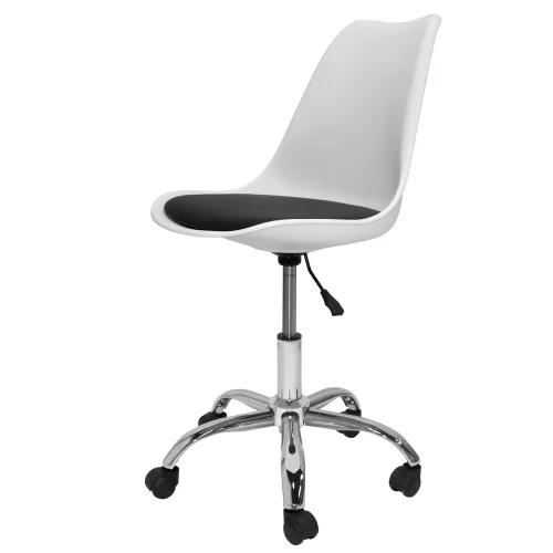 SEDIA A TORRE BIANCA/SCRIVANIA CUSCINO NERO