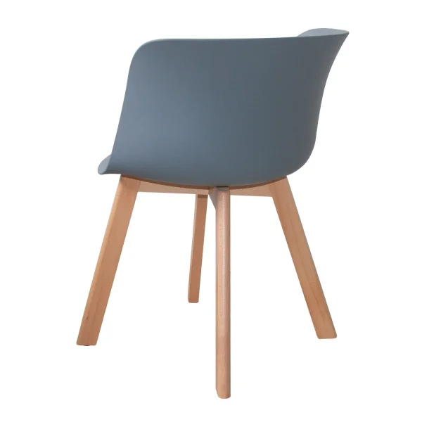 POLTRONA IN LEGNO NORDICO GRIGIO