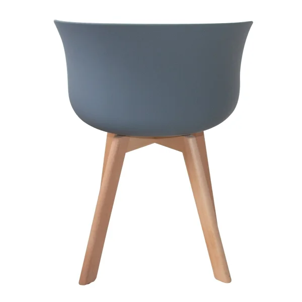 POLTRONA IN LEGNO NORDICO GRIGIO