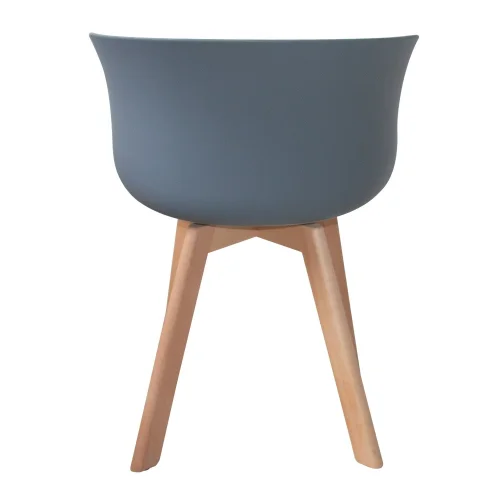 POLTRONA IN LEGNO NORDICO GRIGIO