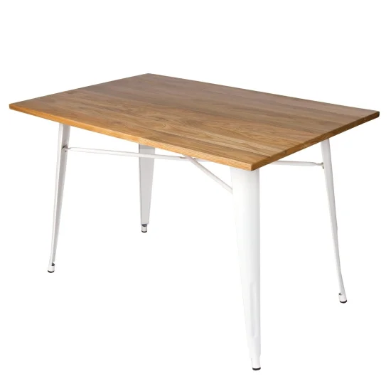 TABELLA JOSEPHINE WHITE WOOD 120x80 CM 2