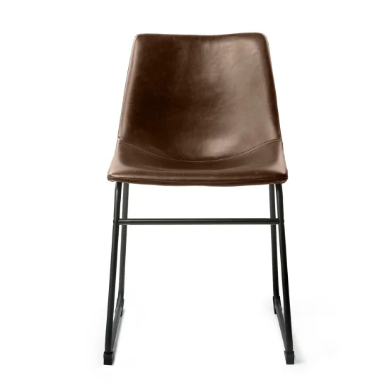 SILLA LENNIX VINTAGE MARRON 2