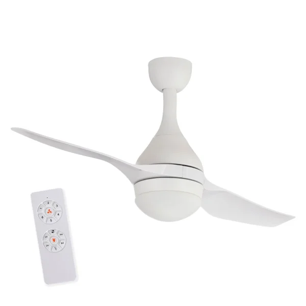 BIANCO 18W LED WESLEY VENTILATORE A SOFFITTO