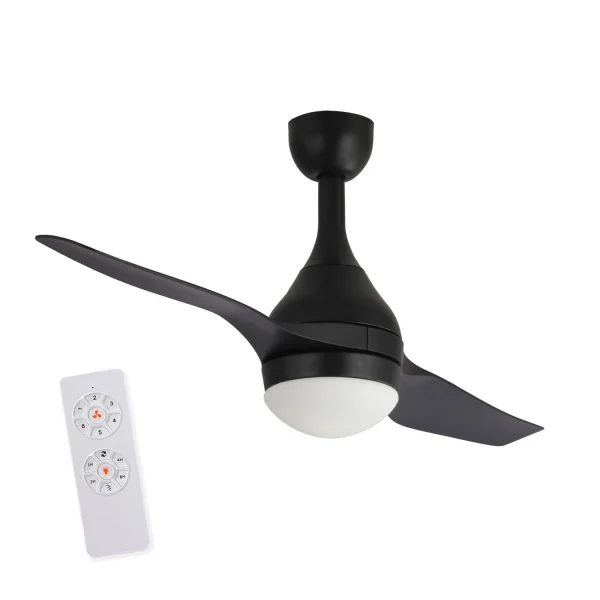 NERO 18W LED WESLEY VENTILATORE A SOFFITTO