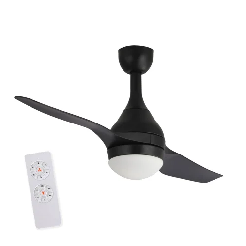 NERO 18W LED WESLEY VENTILATORE A SOFFITTO