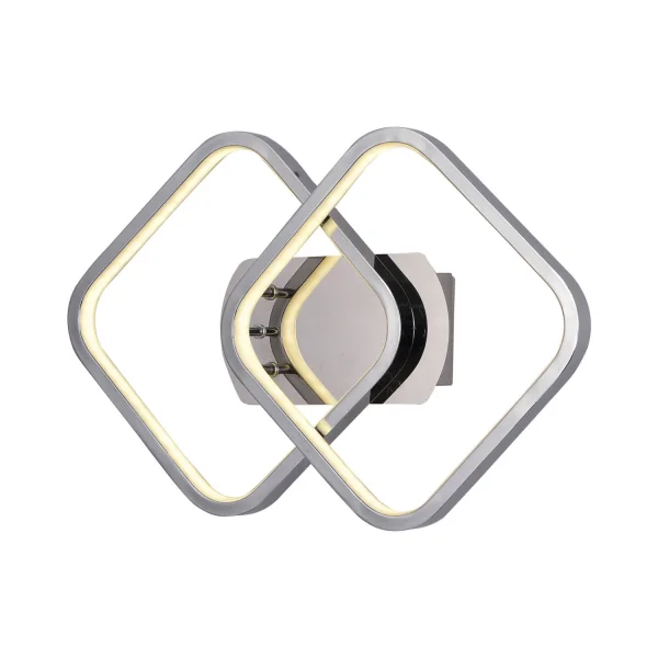 LAMPADA DA PARETE LED MELCHOR 24W 4000K CROMO