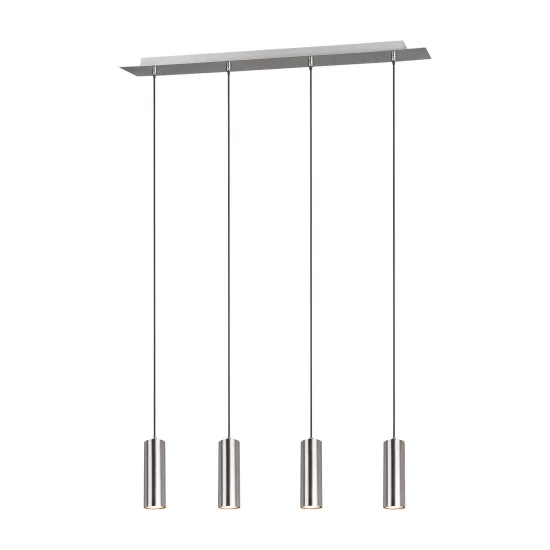 LAMPADA A SOFFITTO INNESTO 4 LUCI OPACO NICHEL