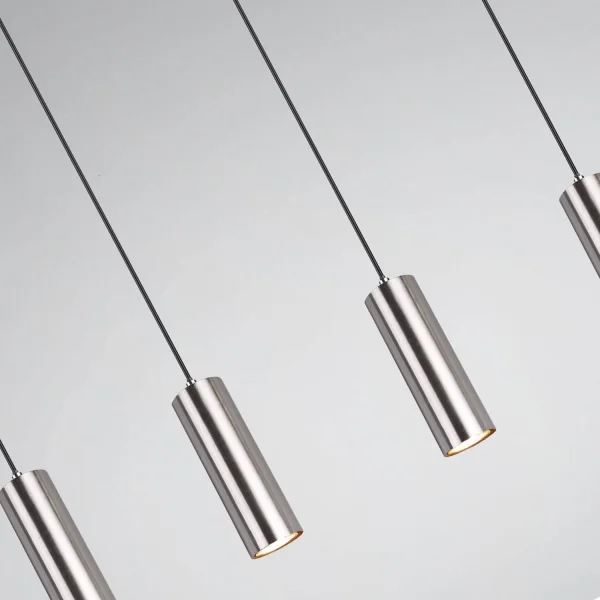 LAMPADA A SOFFITTO INNESTO 4 LUCI OPACO NICHEL