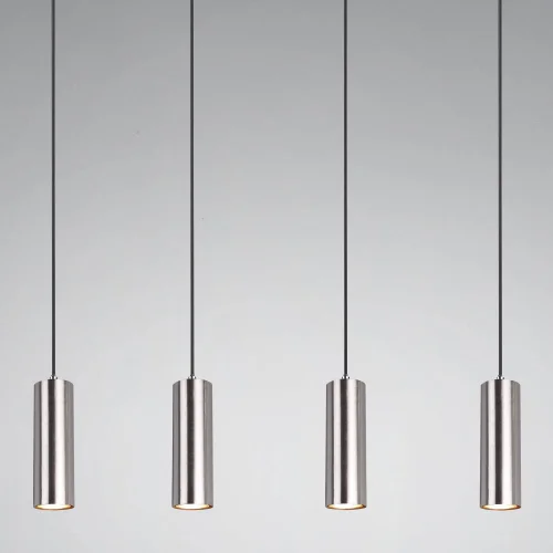 LAMPADA A SOFFITTO INNESTO 4 LUCI OPACO NICHEL