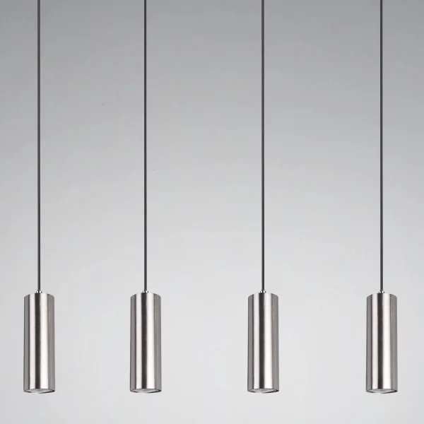 LAMPADA A SOFFITTO INNESTO 4 LUCI OPACO NICHEL