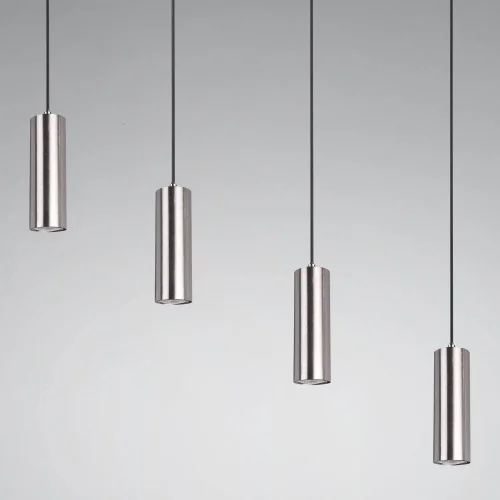 LAMPADA A SOFFITTO INNESTO 4 LUCI OPACO NICHEL