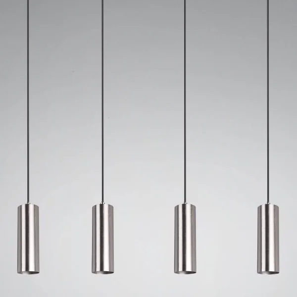 LAMPADA A SOFFITTO INNESTO 4 LUCI OPACO NICHEL