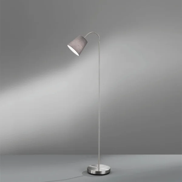 LAMPADA DA PAVIMENTO DOPPIA GRIGIA